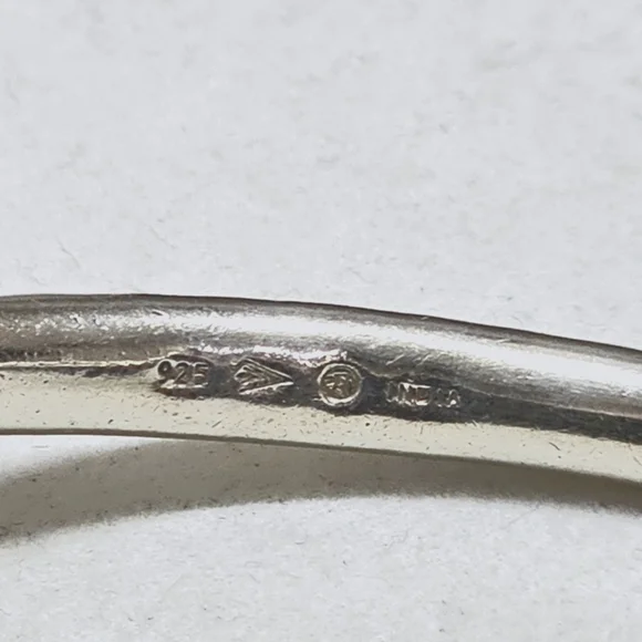 Silpada Bangle Bracelet 925 Hammered Solid Sterling Silver - Picture 16 of 16